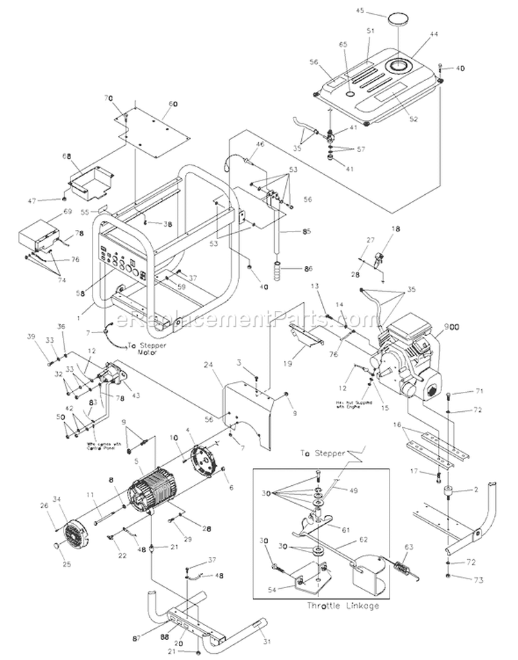 Page C Diagram and Parts List for 1934-2  Briggs and Stratton Generator